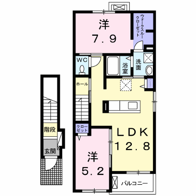 クラール　ブリーゼ 203【管理NO：1-021609901-02030】 ★家具家電は申し込み後に搬入します★の外観画像
