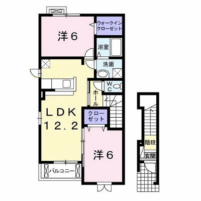 エスポワール　ネオ　Ｂ 201【管理NO：1-016361302-02010】 ★家具家電は申し込み後に搬入します★ ★2026年10月中旬入居可能★の外観画像