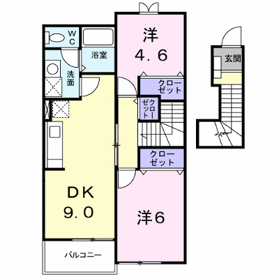 メゾン　ド　ヌーヴェルバーグ 202【管理NO：1-012483501-02020】 ★家具家電は申し込み後に搬入します★ ★2026年10月上旬入居可能★の外観画像