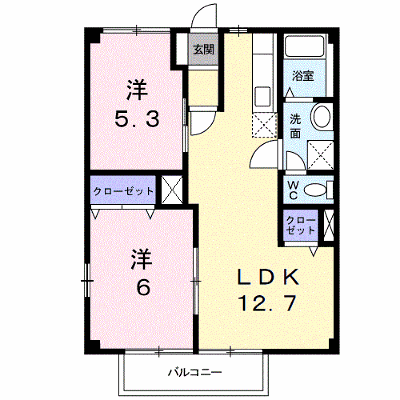 キャッスル豊Ⅰ 102【管理NO：1-003711601-01020】 ★家具家電は申し込み後に搬入します★ ★2026年09月中旬入居可能★の外観画像