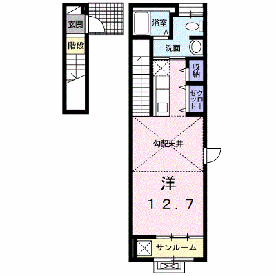 クリーン・カーサ東島 201【管理NO：1-019234701-02010】 ★家具家電は申し込み後に搬入します★ ★2026年10月上旬入居可能★の外観画像