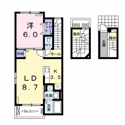 メゾン・ド・ユウ 305【管理NO：1-020449301-03040】 ★家具家電は申し込み後に搬入します★の外観画像