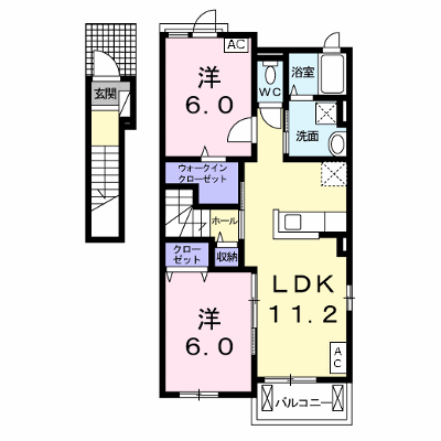 ヴァン　ヴェールⅡ 201【管理NO：1-023827901-02010】 ★家具家電は申し込み後に搬入します★ ★2026年10月中旬入居可能★の外観画像