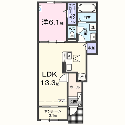 ソランジュ 102【管理NO：1-028661601-01020】 ★家具家電は申し込み後に搬入します★ ★2027年01月下旬入居可能★の外観画像