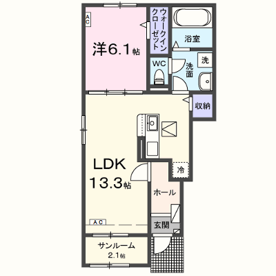 ソランジュ 101【管理NO：1-028661601-01010】 ★家具家電は申し込み後に搬入します★ ★2027年01月下旬入居可能★の外観画像
