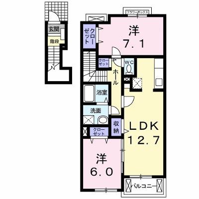 サングレイス 203【管理NO：1-013051402-02030】 ★家具家電は申し込み後に搬入します★ ★2026年08月下旬入居可能★の外観画像