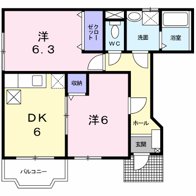 セラン 101【管理NO：1-012051601-01010】 ★家具家電は申し込み後に搬入します★ ★2026年09月中旬入居可能★の外観画像