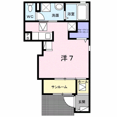 メゾン　ド　コリーヌ 102【管理NO：1-026689701-01020】 ★家具家電は申し込み後に搬入します★ ★2026年08月下旬入居可能★の外観画像