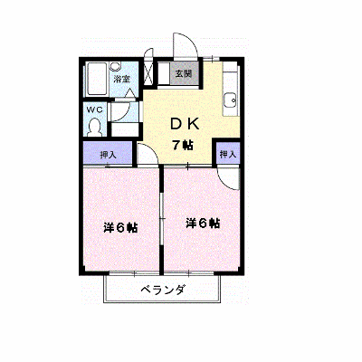ラ・フォーレ赤尾台Ａ 2-A【管理NO：1-004610101-02010】 ★家具家電は申し込み後に搬入します★ ★2026年09月中旬入居可能★の外観画像