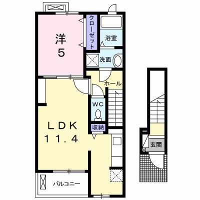 サンリット・Ｌ 201【管理NO：1-022672701-02010】 ★家具家電は申し込み後に搬入します★の外観画像