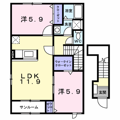 カレント 203【管理NO：1-013386101-02030】 ★家具家電は申し込み後に搬入します★ ★2026年09月中旬入居可能★の外観画像