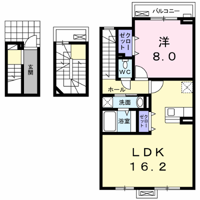 メゾンドヤマダⅠ 302【管理NO：1-020113201-03020】 ★家具家電は申し込み後に搬入します★ ★2026年09月上旬入居可能★の外観画像