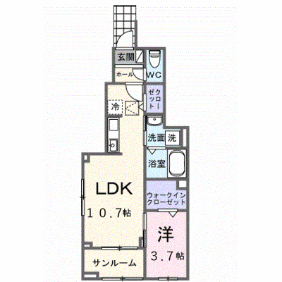 グラン　イリーデ 103【管理NO：1-028761601-01030】 ★家具家電は申し込み後に搬入します★ ★2027年01月下旬入居可能★の外観画像