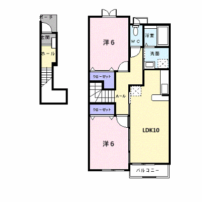 プラムガーデンハウス 201【管理NO：1-012753503-02010】 ★家具家電は申し込み後に搬入します★ ★2026年10月下旬入居可能★の外観画像