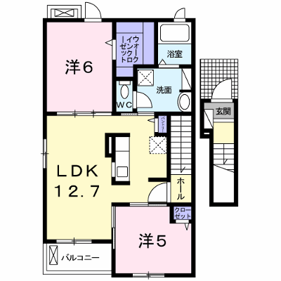 コンフォール安室 205【管理NO：1-022988701-02050】 ★家具家電は申し込み後に搬入します★ ★2026年09月中旬入居可能★の外観画像