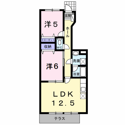 シャン・ド・フル－ルⅠ番館 103【管理NO：1-010896401-01030】 ★家具家電は申し込み後に搬入します★ ★2026年09月中旬入居可能★の外観画像