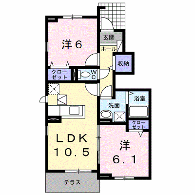 シエル・エトワレ 103【管理NO：1-020068201-01030】 ★家具家電は申し込み後に搬入します★ ★2026年10月中旬入居可能★の外観画像