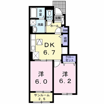 アン・ドゥ・トロワ　Ⅲｅ 103【管理NO：1-022350903-01030】 ★家具家電は申し込み後に搬入します★の外観画像