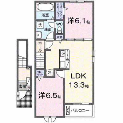 グランシャリオ３ 206【管理NO：1-028366703-02050】 ★家具家電は申し込み後に搬入します★ ★2027年01月下旬入居可能★の外観画像