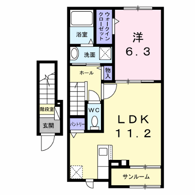 グレイス　八万 203【管理NO：1-027715801-02030】 ★家具家電は申し込み後に搬入します★ ★2027年01月下旬入居可能★の外観画像