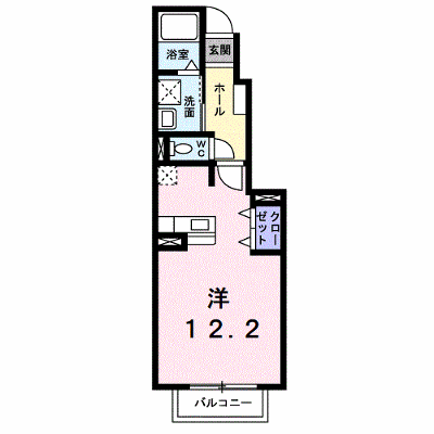 スイートピーＣ 102【管理NO：1-013411203-01020】 ★家具家電は申し込み後に搬入します★ ★2026年09月下旬入居可能★の外観画像