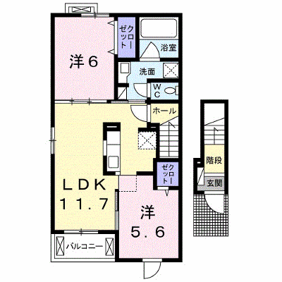 メゾン　ド　ユノ 201【管理NO：1-023507901-02010】 ★家具家電は申し込み後に搬入します★の外観画像