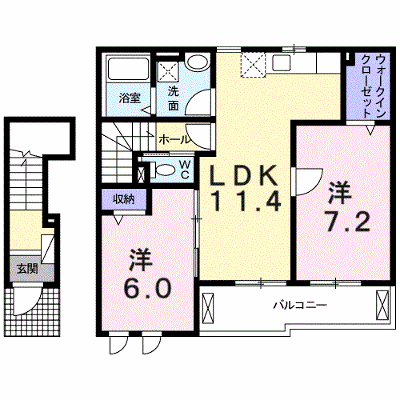 アン・グラース 203【管理NO：1-018326801-02030】 ★家具家電は申し込み後に搬入します★ ★2026年08月下旬入居可能★の外観画像