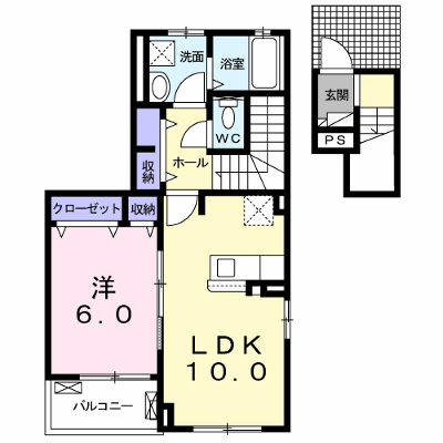 プランドール・Ⅲ 201【管理NO：1-025187101-02010】 ★家具家電は申し込み後に搬入します★ ★2026年09月中旬入居可能★の外観画像
