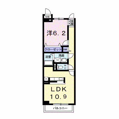 パラッツォ津島 105【管理NO：1-013966201-01040】 ★家具家電は申し込み後に搬入します★ ★2026年10月中旬入居可能★の外観画像