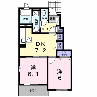 サウス・ヒル鏡野Ⅱ 105【管理NO：1-017820202-01040】 ★家具家電は申し込み後に搬入します★ ★2026年09月中旬入居可能★の外観画像