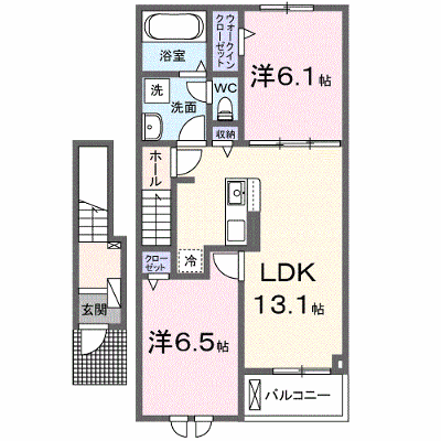 ベル・クールⅡ 205【管理NO：1-027729701-02040】 ★家具家電は申し込み後に搬入します★ ★2026年08月下旬入居可能★の外観画像