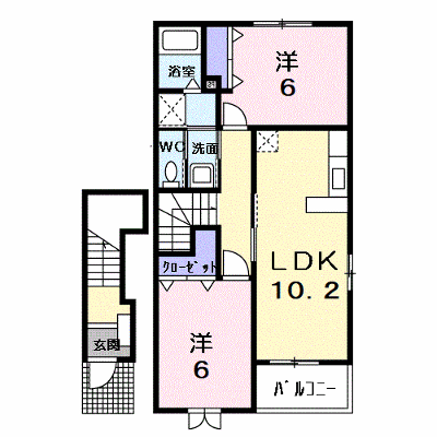 フィオーレ 205【管理NO：1-013043101-02050】 ★家具家電は申し込み後に搬入します★ ★2026年09月中旬入居可能★の外観画像