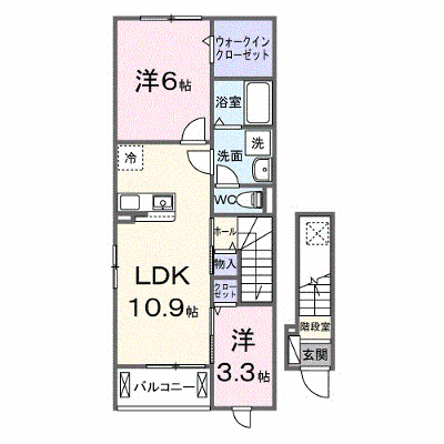 イル・ソレ　城山 201【管理NO：1-028734701-02010】 ★家具家電は申し込み後に搬入します★ ★2027年02月上旬入居可能★の外観画像