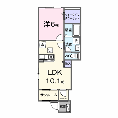 イル・ソレ　城山 101【管理NO：1-028734701-01010】 ★家具家電は申し込み後に搬入します★ ★2027年02月上旬入居可能★の外観画像