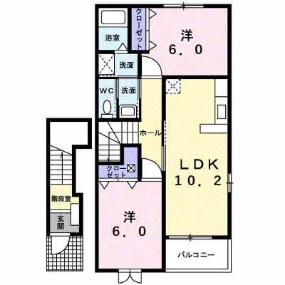 美祢パレス　ジャガール　Ｂ 204【管理NO：1-013399702-02040】 ★家具家電は申し込み後に搬入します★ ★2026年09月中旬入居可能★の外観画像