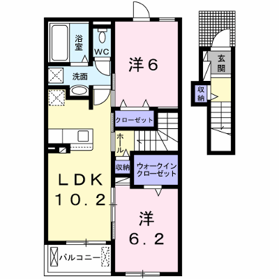ラ・シャトレⅠ 203【管理NO：1-024899501-02030】 ★家具家電は申し込み後に搬入します★ ★2026年09月上旬入居可能★の外観画像