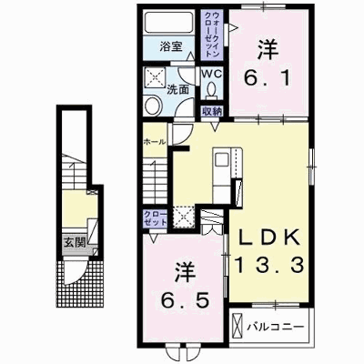 フリーデンハイム 205【管理NO：1-027897801-02040】 ★家具家電は申し込み後に搬入します★ ★2026年08月下旬入居可能★の外観画像
