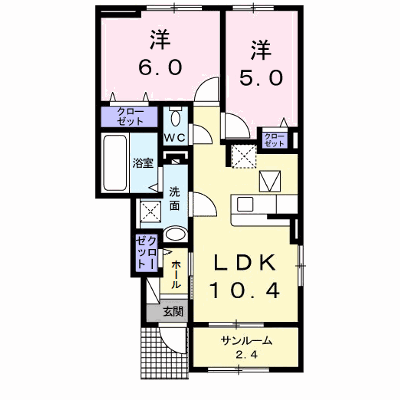 ポルタフォルトゥーナ　Ｂ 105【管理NO：1-027253302-01040】 ★家具家電は申し込み後に搬入します★ ★2026年08月下旬入居可能★の外観画像