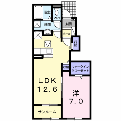 ＰＯＰＯＲＡ　Ⅲ 102【管理NO：1-025618803-01020】 ★家具家電は申し込み後に搬入します★ ★2026年09月下旬入居可能★の外観画像