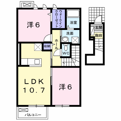 アトレ城原Ⅱ 202【管理NO：1-018817702-02020】 ★家具家電は申し込み後に搬入します★ ★2026年09月中旬入居可能★の外観画像