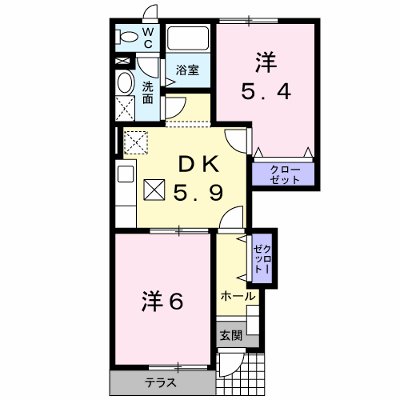 ル・ソレイユⅠ 102【管理NO：1-012168401-01020】 ★家具家電は申し込み後に搬入します★ ★2026年09月上旬入居可能★の外観画像
