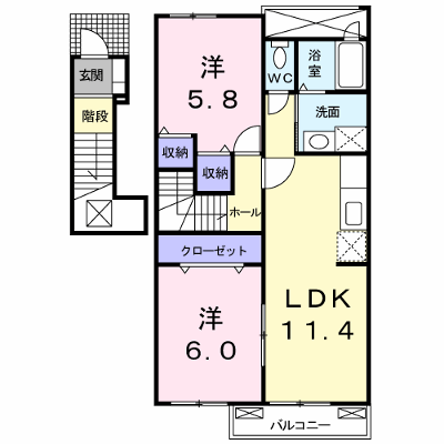 アングレカム　Ｄ 203【管理NO：1-015496402-02030】 ★家具家電は申し込み後に搬入します★ ★2026年10月中旬入居可能★の外観画像