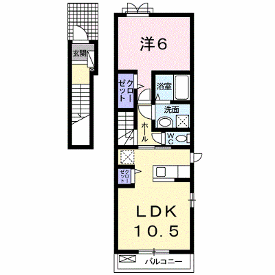 ｓａｌｉｅｎｔｅ　Ⅰ 201【管理NO：1-018759701-02010】 ★家具家電は申し込み後に搬入します★ ★2026年09月上旬入居可能★の外観画像