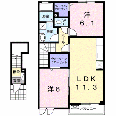 サルヴァトーレⅡ　Ｂ 202【管理NO：1-017156102-02020】 ★家具家電は申し込み後に搬入します★ ★2026年09月中旬入居可能★の外観画像