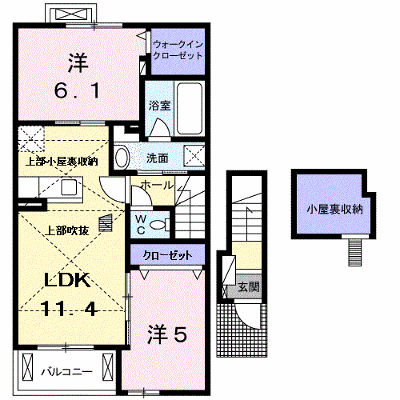 レオンハート吉野台　Ⅱ 203【管理NO：1-021150702-02030】 ★家具家電は申し込み後に搬入します★ ★2026年09月中旬入居可能★の外観画像