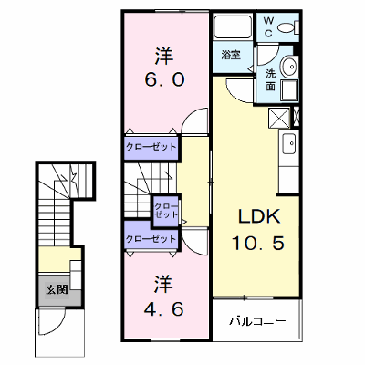 カミューナⅢ 202【管理NO：1-010952102-02020】 ★家具家電は申し込み後に搬入します★ ★2026年09月下旬入居可能★の外観画像