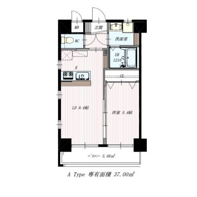 ソフィテル・紺屋町　ジュニアスィート１【ダブルベッド】広々１LDK37㎡　高速WIFI　LAN接続可　無料設備充実　交通アクセス抜群　快適な生活環境をの物件写真3