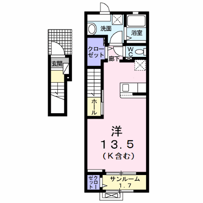 リアン・ソレイユ 202【管理NO：1-027931101-02020】 ★家具家電は申し込み後に搬入します★ ★2026年08月下旬入居可能★の外観画像