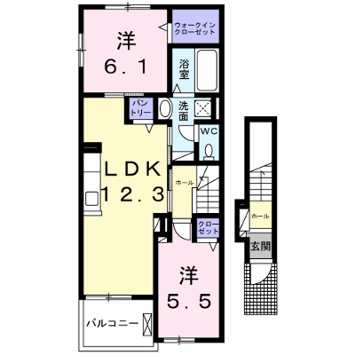 カーサ・ラッフィナート 201【管理NO：1-028812501-02010】 ★家具家電は申し込み後に搬入します★ ★2026年11月上旬入居可能★の外観画像