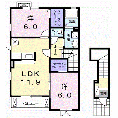 プレミール原Ｂ 201【管理NO：1-021876502-02010】 ★家具家電は申し込み後に搬入します★ ★2026年09月中旬入居可能★の外観画像